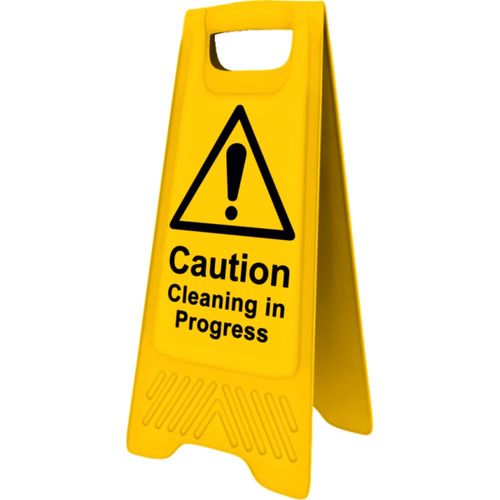 Heavy Duty A Frame 'Caution Cleaning In Progress' (POS4703)